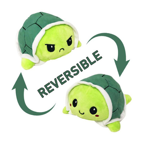Cute Two-Sided Reversible Cat Plush Toy, Dog, Turtle, Unicorn Children's Gift, Reversible Figurine Wholesale