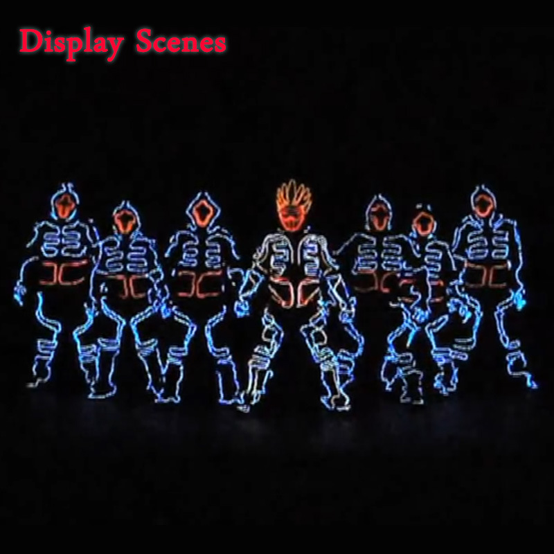 LED barra luminosa discoteca etapa apoyos el frío luz fluorescente danza rendimiento ropa grupo de danza principal forma de danza ropa luminosa