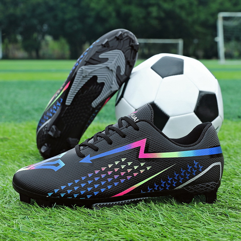 2025 nuevos zapatos de fútbol antideslizantes de clavos largos zapatos de entrenamiento deportivo para hombres y mujeres zapatos deportivos adolescentes al por mayor