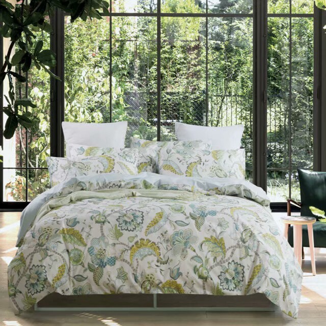 [Green Vine] Pure Cotton 60S Satin Long-Staple Cotton Bedding Four-Piece Set Bed Bed Sheets Quilt Cover Pillowcase