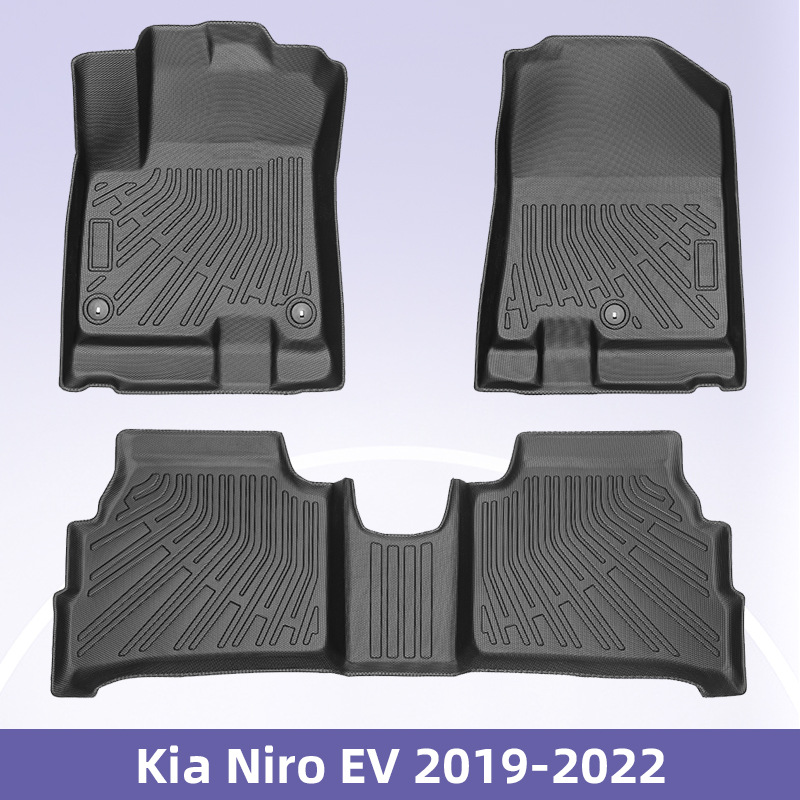 Para Kia Niro EV 2019 - 2022TPE Foot Pad 3D All Weather Material Back Cojín