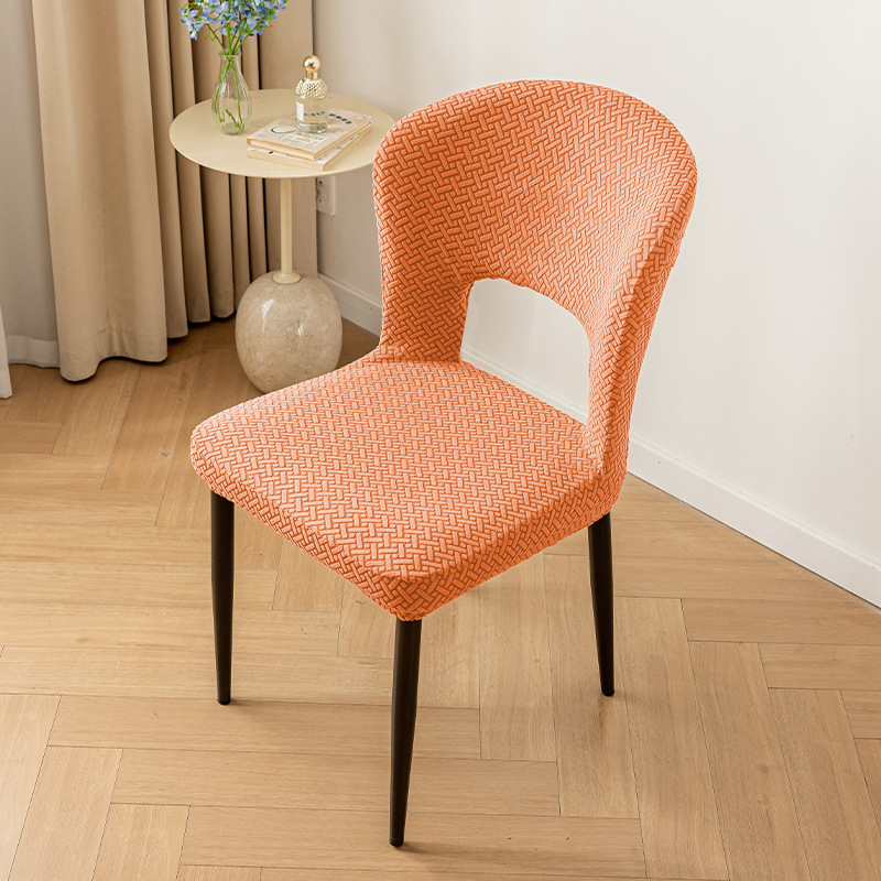 cubierta de silla de mesa curva cubierta de silla de comedor cubierta universal cubierta de asiento elástica gruesa cubierta de taburete a prueba de agua a prueba de aceite
