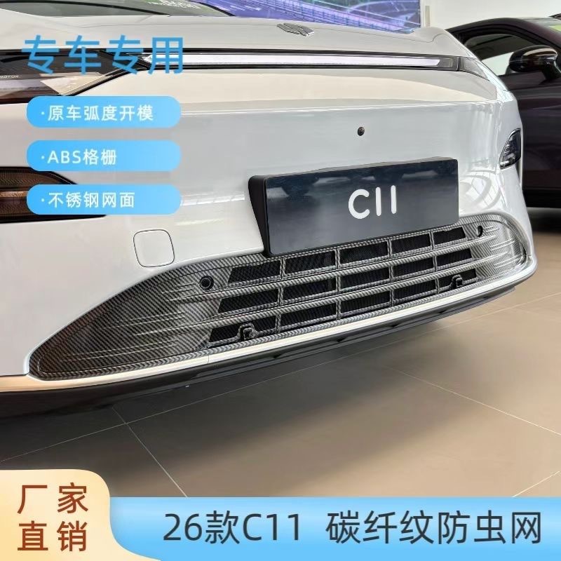 Suitable for Leapmotor C11 Front Grille Water Tank Protection, Leapmotor C11C16/T03/B10 Detachable Car Part, No Disassembly Required