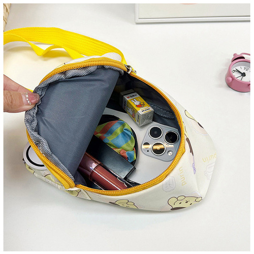 Chic brand children's backpack cartoon cute unisex kids crossbody single-shoulder bag Korean ultra-light chest bag wholesale multi-pocket