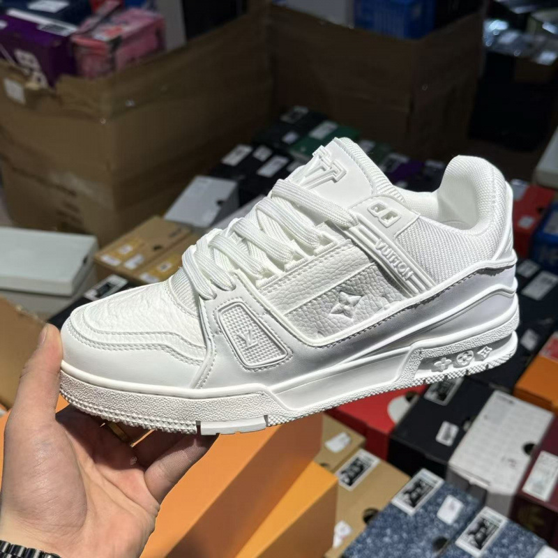 Comercio exterior Putian puro cuero original entrenador de burro de goma vacía zapatos de skate gorda para hombres y mujeres de alto lujo zapatos deportivos casuales