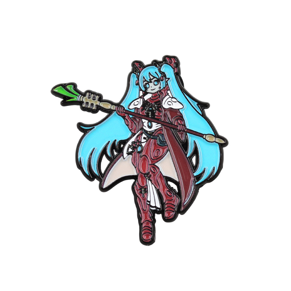 Hatsune Miku series metal brooch cartoon anime peripheral backpack accessory 2026 new enamel badge