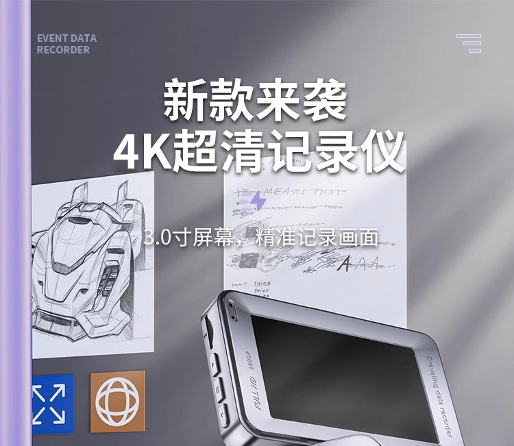 Suitable for the 2026 new model of the Renwoyou ultra-high-definition brand dashcam, no-wiring reverse camera with 360-degree front view
