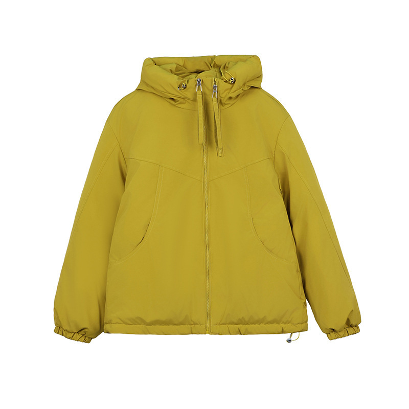 Casual de moda con capuzas de algodón ropa de asalto para mujeres invierno nuevo 2025 moda nueva chaqueta de declive de edad