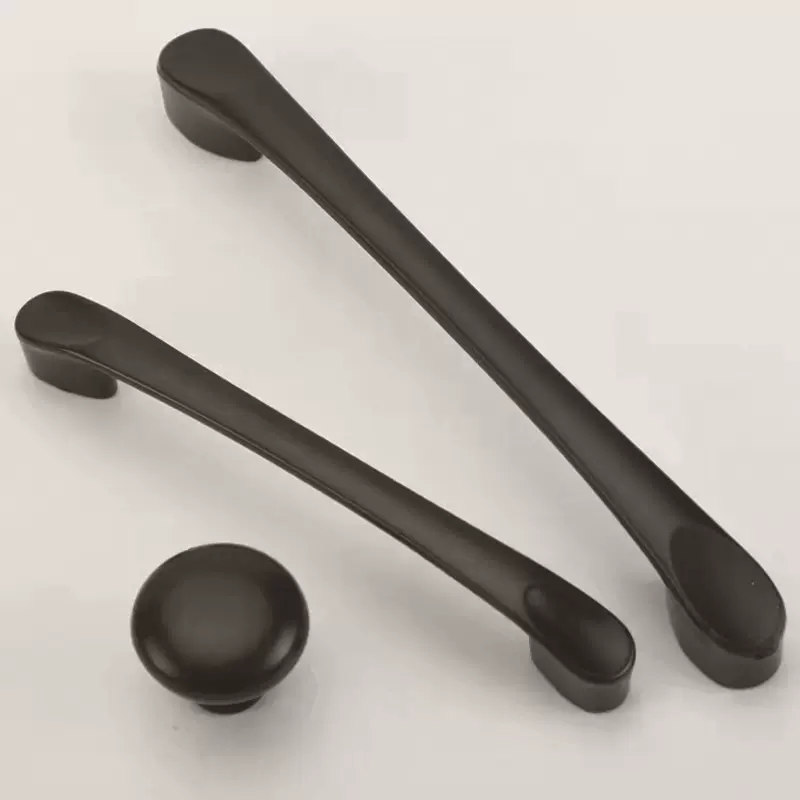 拉手厂家96孔锌合金拇指印拉手柜门抽屉办公家具拱形工程把手批发