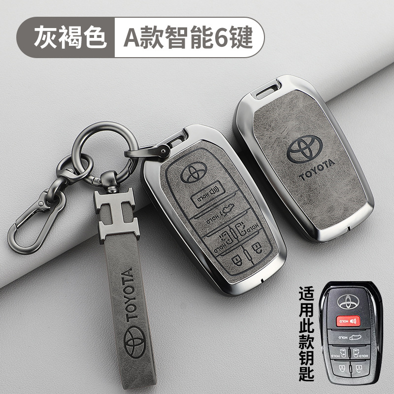 토요타 A타입 6버튼 회갈색 + H 가죽 스트랩 + 말굽 버클