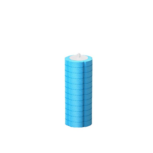 Toilet brush set with disposable replacement heads, suitable for home use, pre-moistened heads with built-in cleaning solution