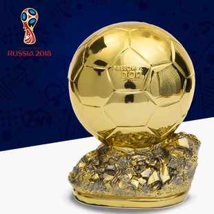 [New Product] Decorative Trophy Football Bar Messi Player Football Game C Souvenir Football Fan Golden Ball Award
