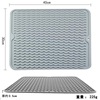 30*40 large silicone drain pad wavy sink water sink filter pad thermal insulation dining table matte glass tableware drain the cushion