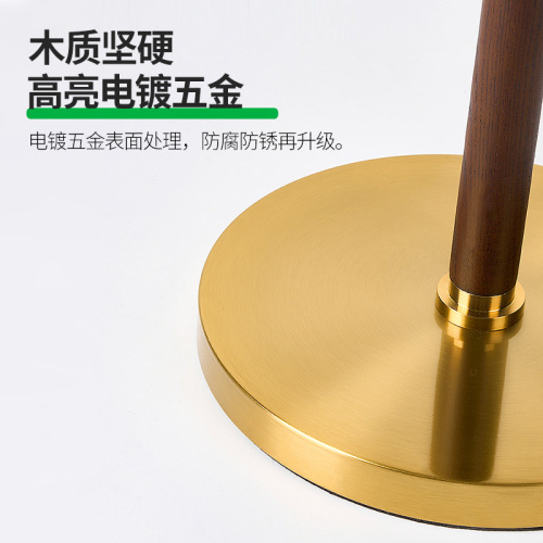 Walnut vintage floor lamp living room high-end ambiance floor lamp bedroom pleated bed side lamp American cabin table lamp