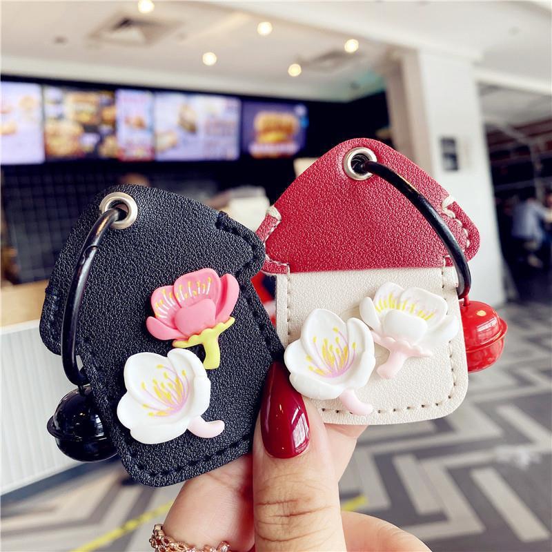 Cubierta de la llave nuevo corazón de niña explosiva Llavero Coche eléctrico PU Cubierta de la tarjeta de control de acceso para el hogar Sensor de gota de agua Amazon