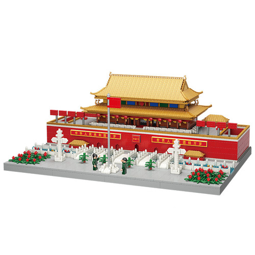 The Magic Realm Building Series Compatible LEGO Minitile Blocks 92001-9 Tiananmen and Temple of Heaven Pavilion