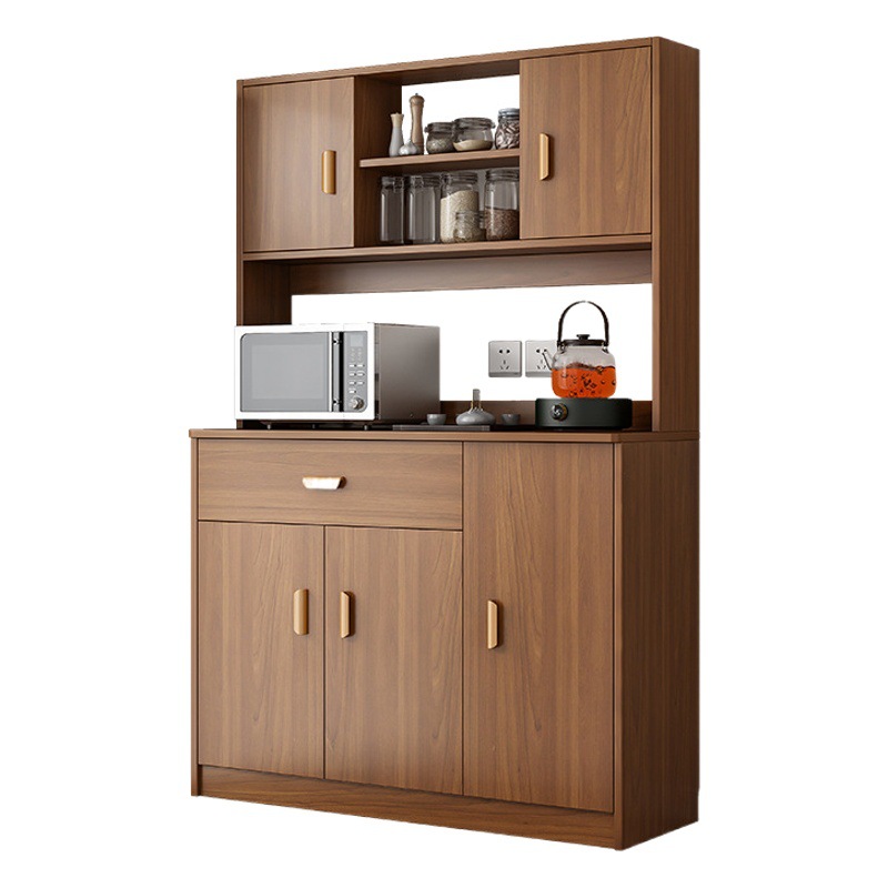 Aparador de pared, mueble integrado, mueble de almacenamiento moderno y minimalista para sala de estar, mueble para vinos de lujo ligero con efecto madera, mueble de almacenamiento.
