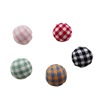 DIY Sifang plaid cloth hanging balls, thousands of bird grid bag ball earrings cute children hair jewelry hanging ball