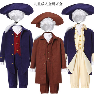 Foreign Trade Europe Retro Judge Costume Renaissance Officer Playing Costume Adult Male Stage Costume