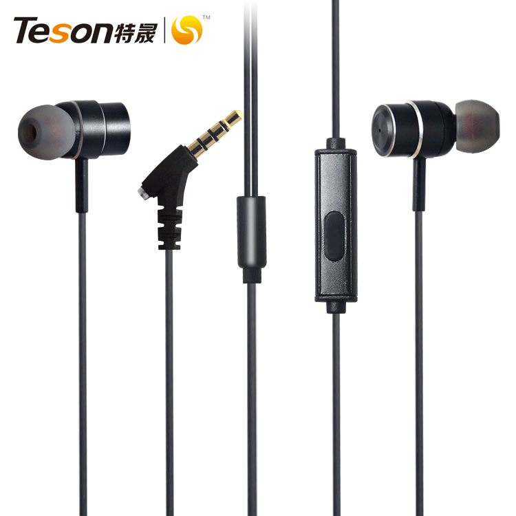 Dongguan Headset Wholesale Earbuds Metal Wired with Mic Handsfree Headset TPE Cable EM-900
