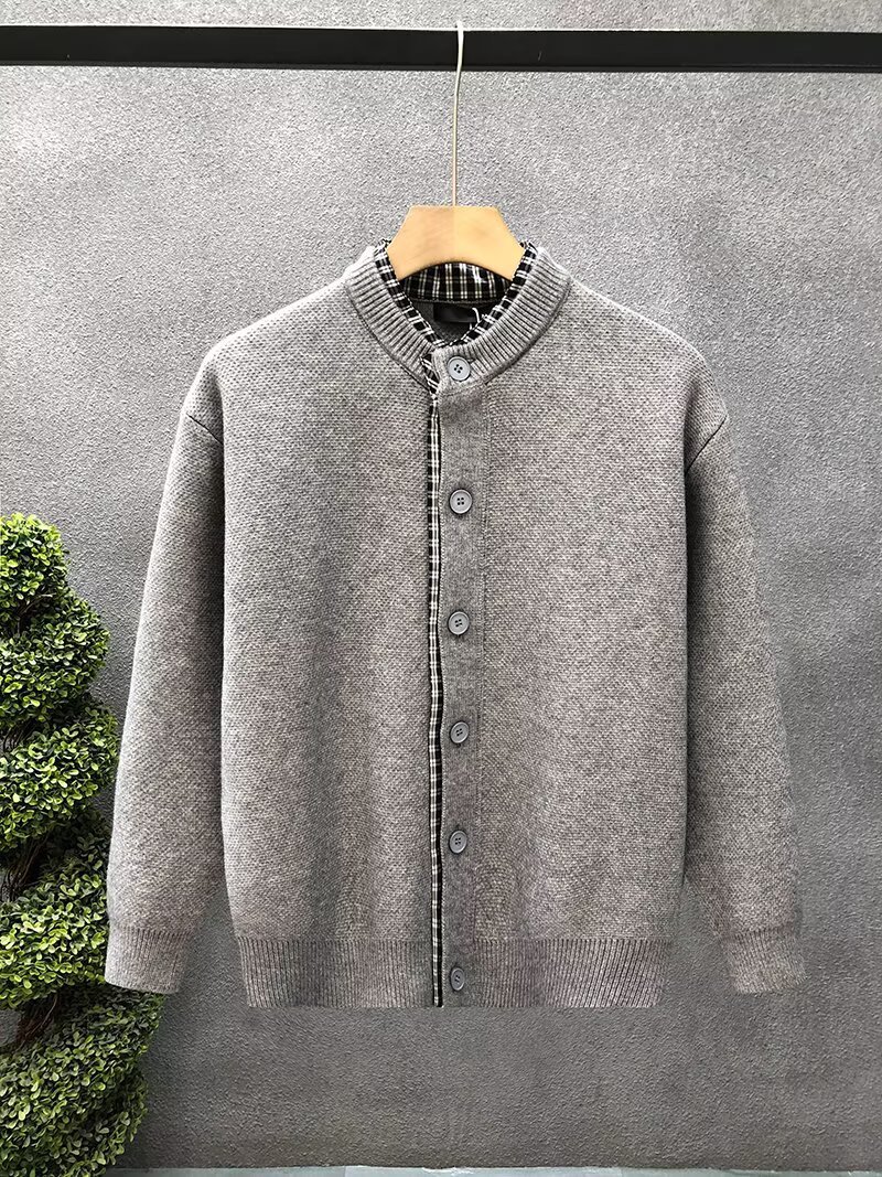 Herren Strickjacke Im Retro Look Für Den Herbst Und Winter_voghion.com