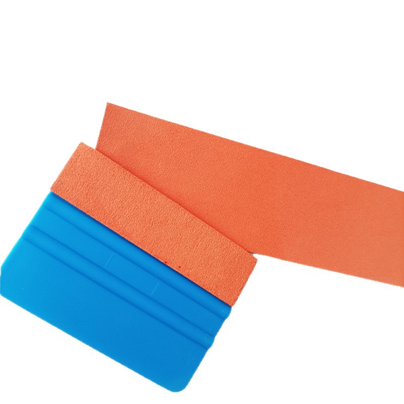 Ropa de coche que cambia de color transparente raspador de película franela material blando cuadrado de doble cara raspador grande raspador de plástico publicidad hoja de fieltro image 6