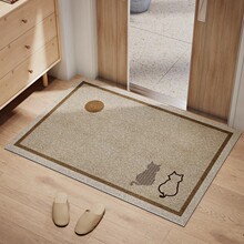 侘寂風入戶門地墊耐臟絲圈門口門墊入門外玄關防滑地毯墊玄關專用