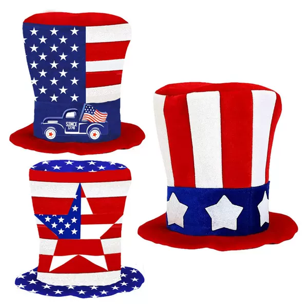 American Independence Day Cross-Border Party Flag Amazon Hat Decoration Top Hat