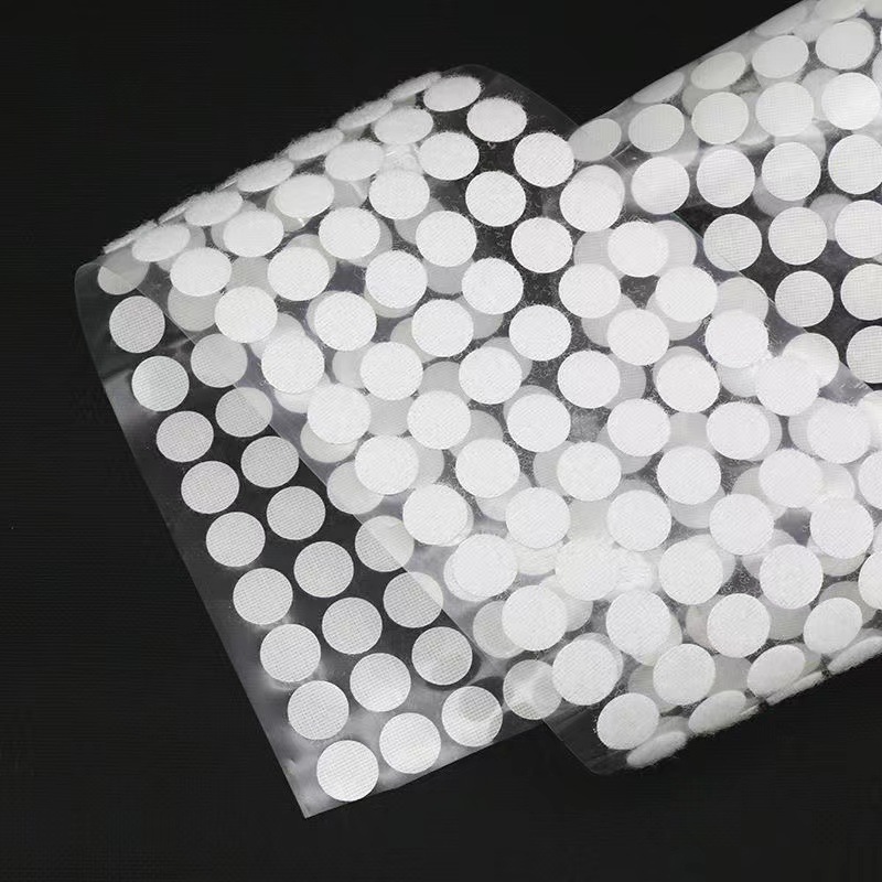 背胶魔术贴环保透明膜背膜小圆点魔术贴对粘幼儿园手工DIY粘圆形