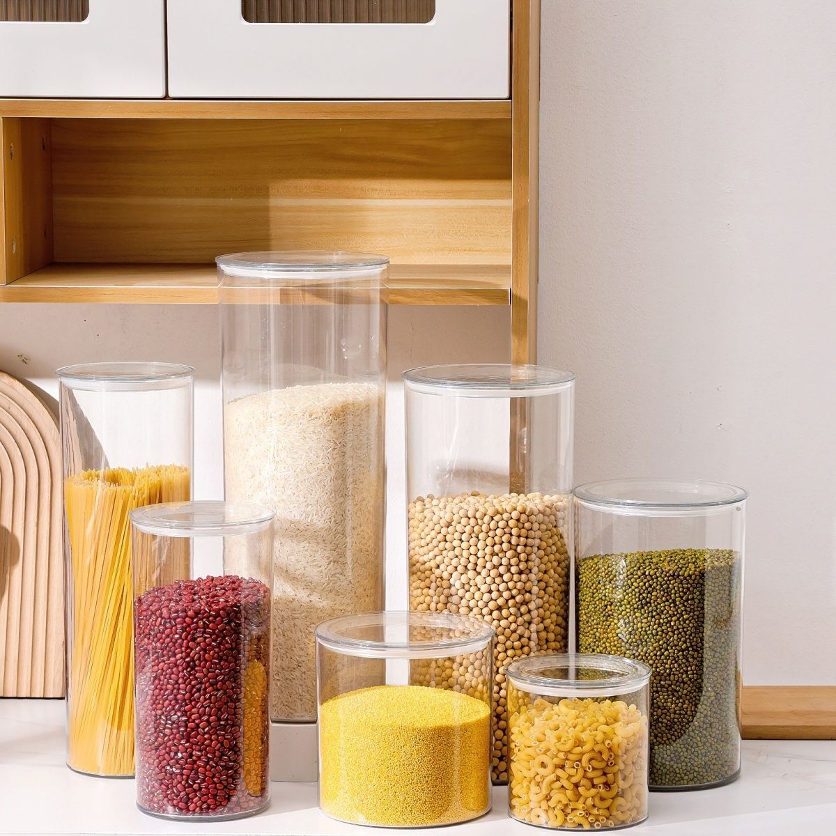 Fábrica directa tangerina tanque de almacenamiento de productos secos pet tanque de gran capacidad botella de vidrio sellado barril contenedor de grado alimenticio té