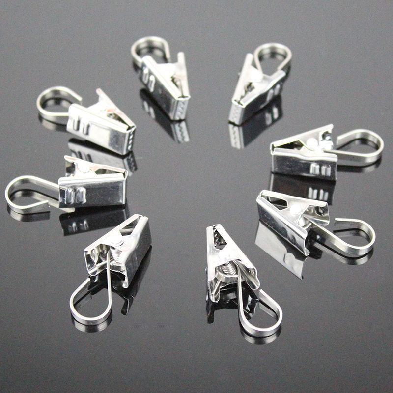 Curtain clip 304 stainless steel Hooks Free Post Gadgets Curtain rings curtain rod Hoop Manufactor
