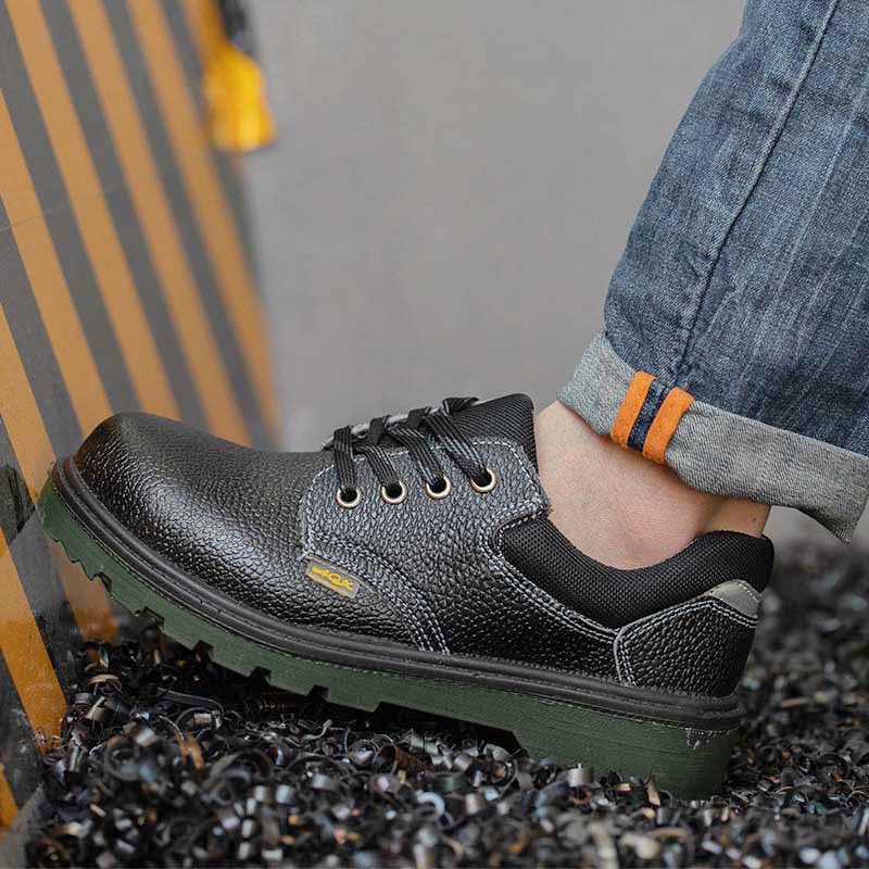 劳保鞋男士防砸防刺穿钢包头牛皮舒适耐磨四季透气防臭安全工作鞋