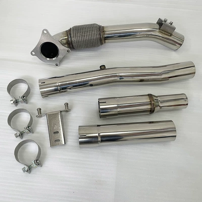 Suitable for Volkswagen Golf Mk5 Mk6 2.0t A3 2.5inch-3inch Exhaust Pipe Head Section