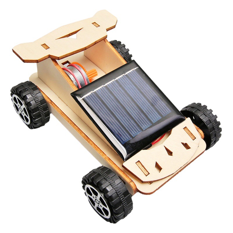 科学技術の小さい製作の太陽エネルギーの車の子供の益智のおもちゃの小学生は客を作って手作業で模型の材料の包みを発明します。