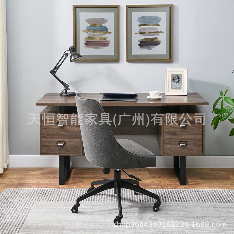 Casual Modern Computer Office Desk with Drawer Storage Study Study Desk Writing Desk Game Desk Can Be Customized