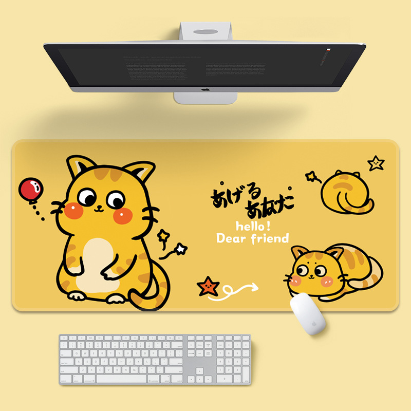 Mouse Pad Large Thickened Non-slip Lock Edge Student Desk Desktop Dormitory Office Game Cute Table Mat