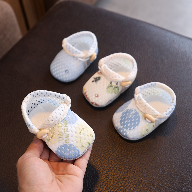 Baby Shoes 3612 Summer Sandals Mesh Lightweight Breathable Infant Toddler Walking Shoes Soft Sole Non-Slip Thin Style