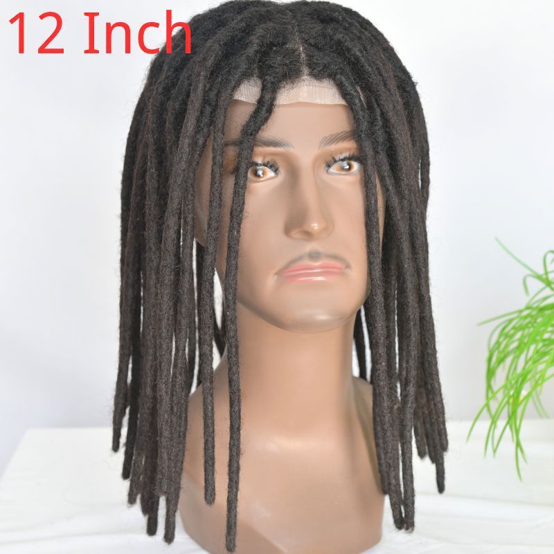 ドレッドヘア男性用ウィッグヘアブロック 10X8In フルレース人毛ドレッドヘアかつら在庫あり|undefined