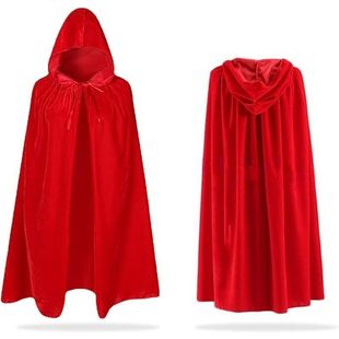 Unisex Adult Children Velvet Shawl Christmas Cape Cosplay Animation Stage Performance Costume