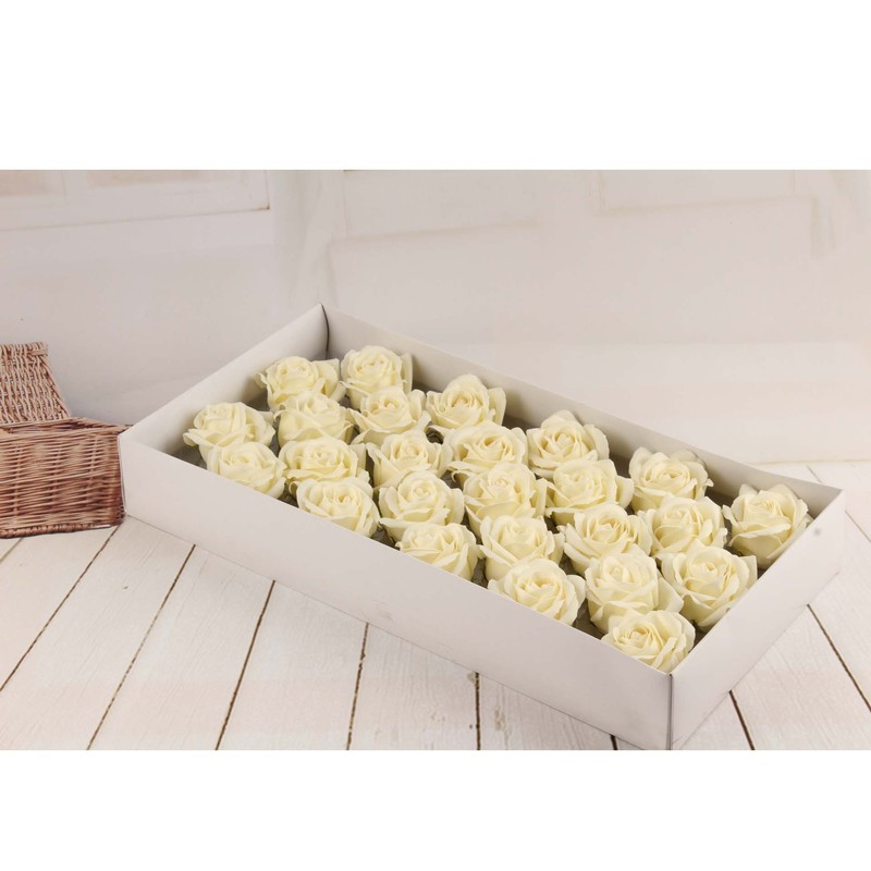 バレンタインデーの五層の石鹸の花の頭の卸売りの石鹸の花のバラの花の頭の永遠の命の花のギフトボックスは彼女にプレゼントを送ります。|undefined