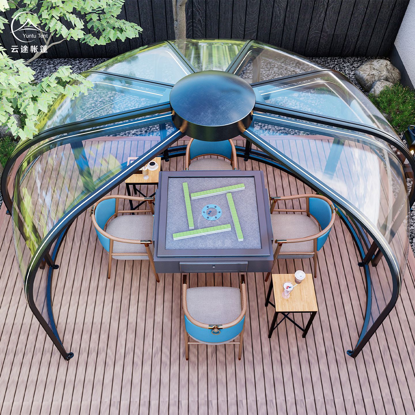 Habitación al aire libre estrella en línea restaurante PC bubble house patio sala de sol móvil hotel esférica cabina de tienda de campaña