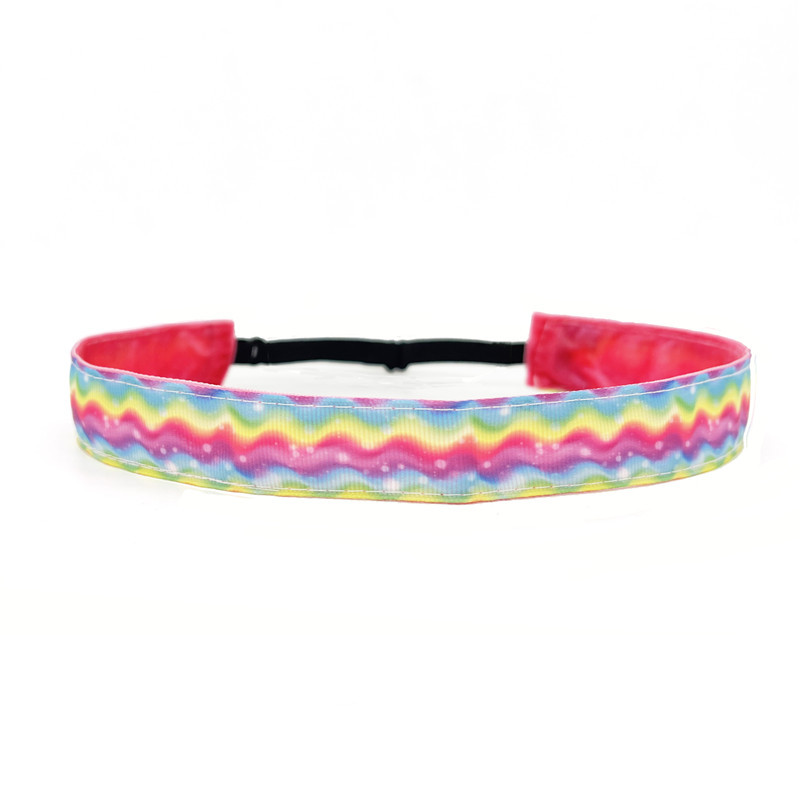 10g Weight Hair Band Hair Accessories Type Yes Quantity Daily Occasion Cloth Material Rainbow Pattern Kid'S Gender Handmade Design Fashion Style Kid'S Fashion Rainbow Cloth Handmade Hair Band 4
