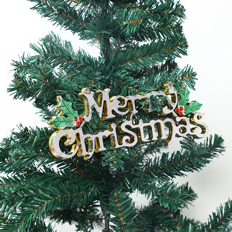 クリスマスクリエイティブ立体アルファベット牌クリスマスツリー英語アルファベット装飾看板アクセサリークリスマス楽しい装飾牌|undefined
