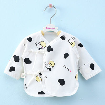 半背衣初生儿新生儿纯棉婴儿春秋冬四季薄款上衣和尚服无骨衣服|ru