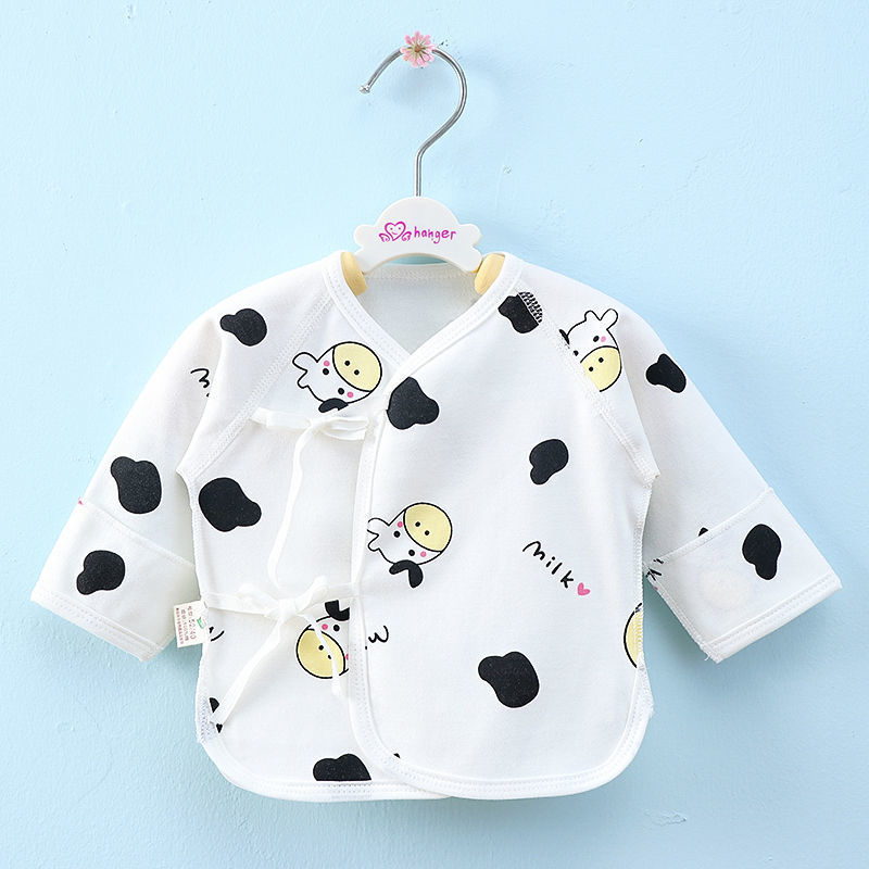 半背衣初生儿新生儿纯棉婴儿春秋冬四季薄款上衣和尚服无骨衣服|ru