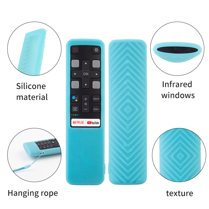 Funda de control remoto para TCL RC802V FUR6 FNR1 FMR1 LCD TV protección luminosa funda suave