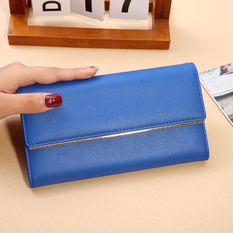 Amazon Best-Seller Large Capacity Tri-Fold Genuine Leather Wallet, Fashionable Luxury Long Wallet For Women With Multiple Card Slots - Thumbnail 7