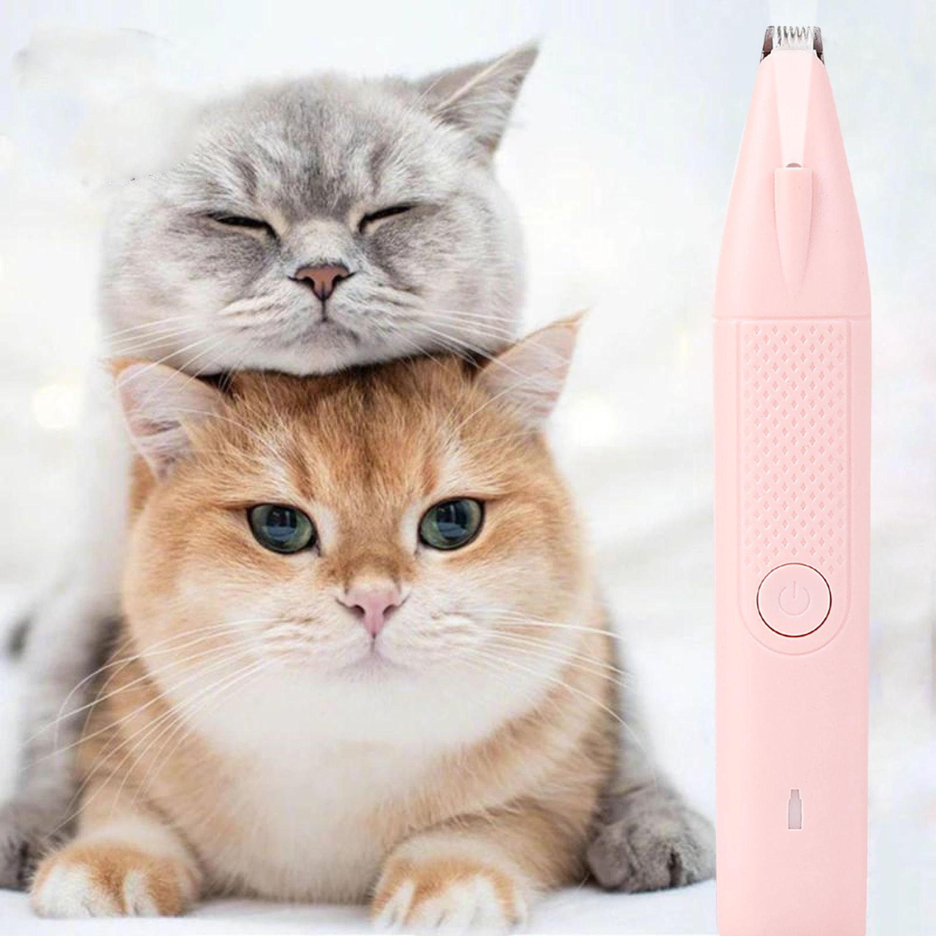 Tondeuse électrique pour pattes d'animaux avec lumière, pour le toilettage des chats et des chiens. Accessoires pour animaux de compagnie._voghion.com