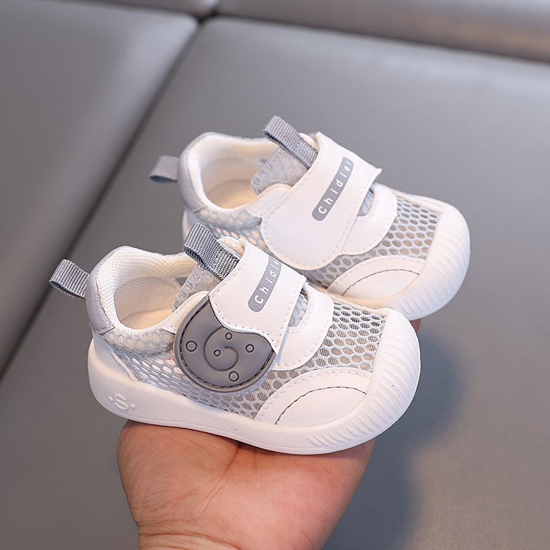 Summer New Breathable Baby Shoes, Mesh Shoes for Women, Soft-Soled Infant and Toddler Mesh Shoes, Men's Non-Slip and Wear-Resistant Small White Shoes