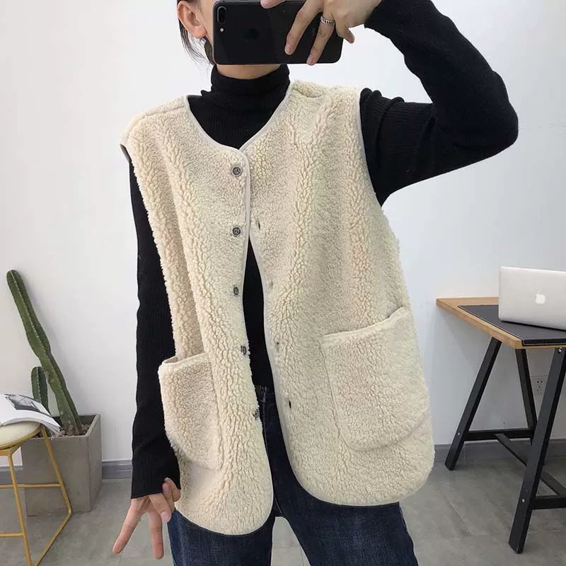 Жакет женский короткий пожилой жилет осенью и зимой простой дикий женский жакет